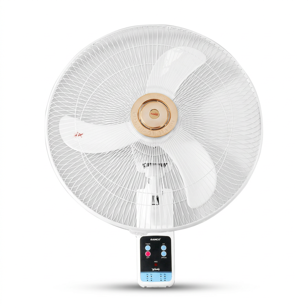 Wall fan with 18-inch control